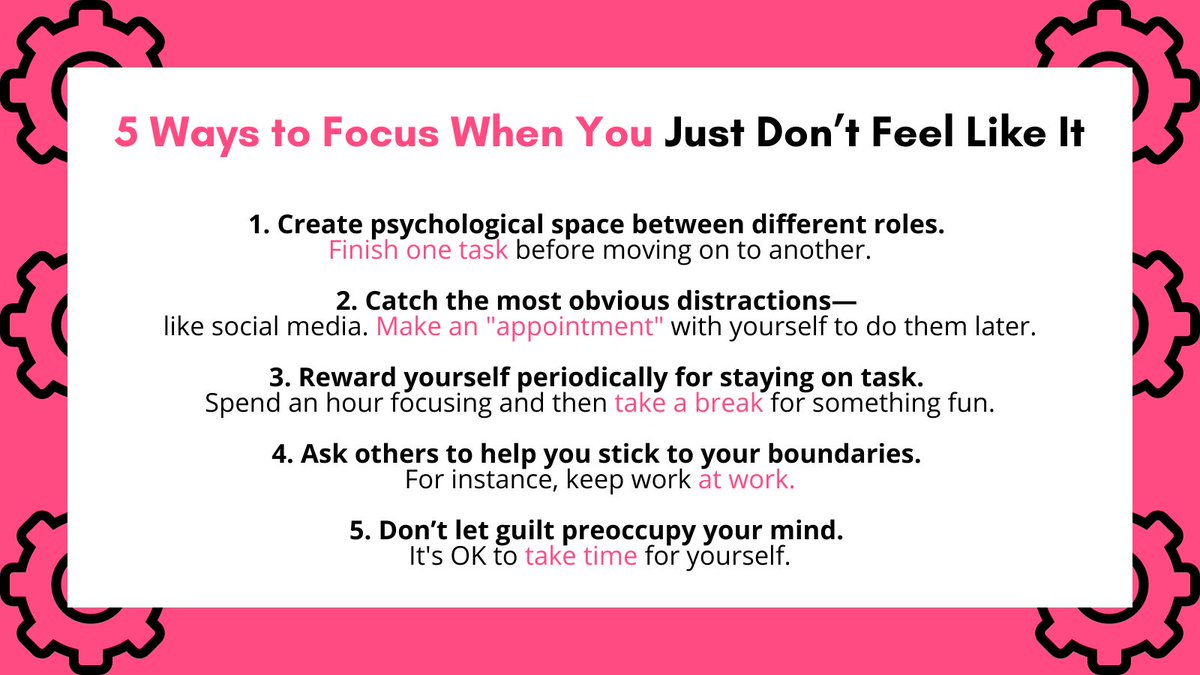 PsychToday's tweet photo. How to switch gears from one task to another more quickly without losing your focus, according to @swhitbo https://t.co/Q4MfdmIbz7 https://t.co/2j5vtf3oGD