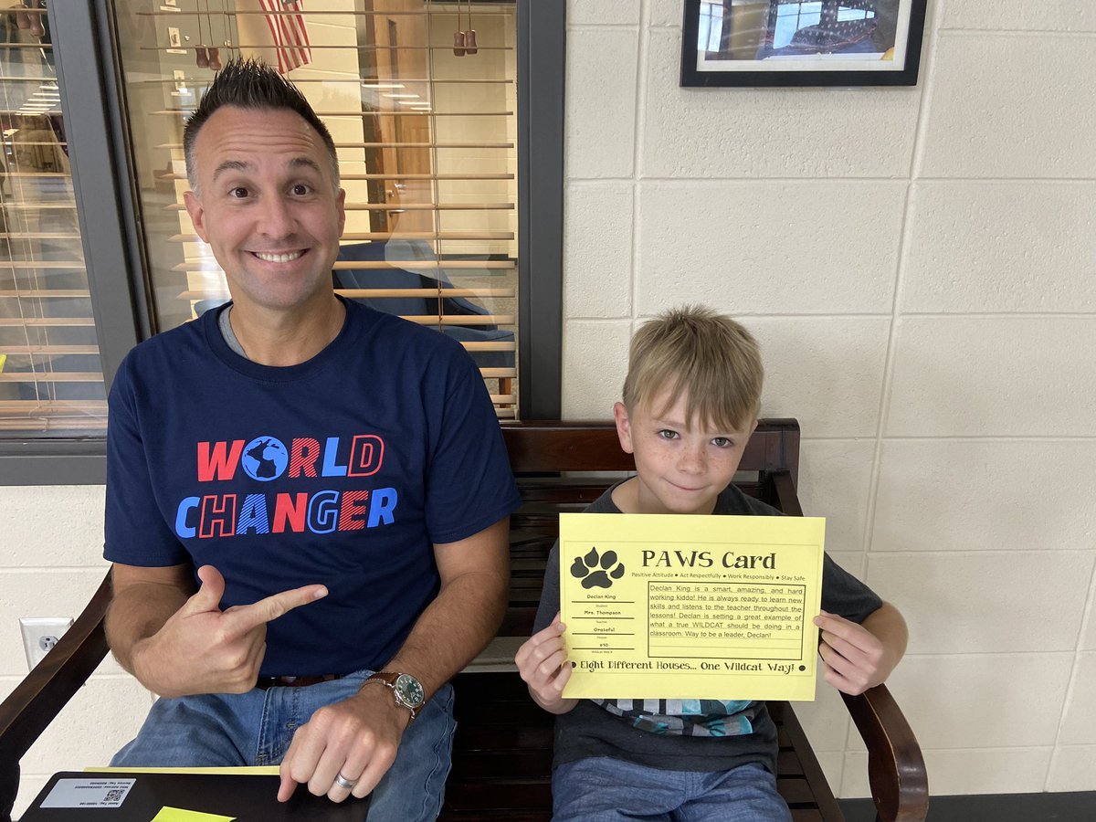 Congratulations to this week’s PAWS Card winners - Declan, Emma, and Annabelle! #TheWildcatWay 🖤🐯💛