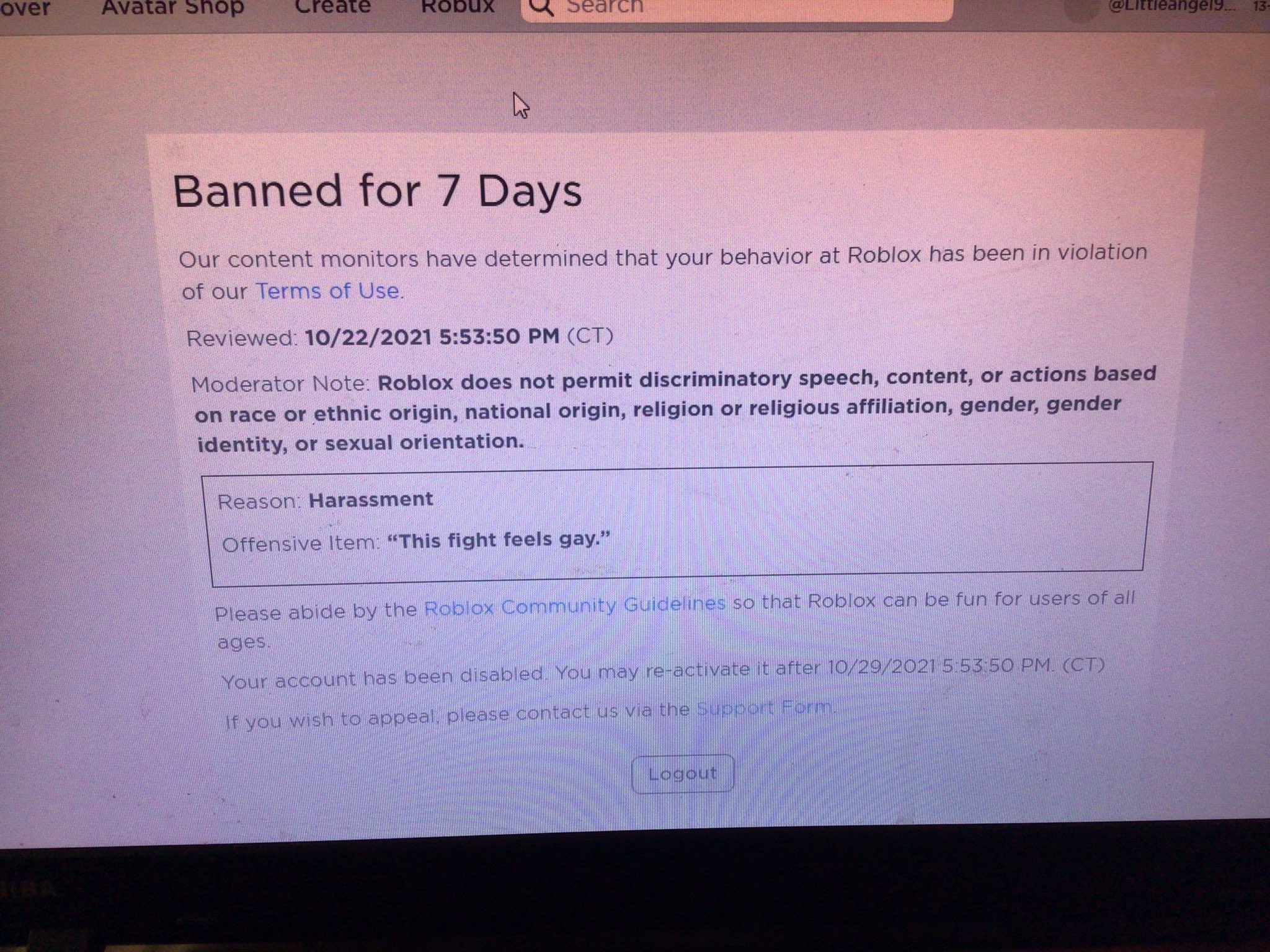 so i've been banned from roblox for 3 days and this is my avatar, i have  family on this account. : r/RobloxAvatars