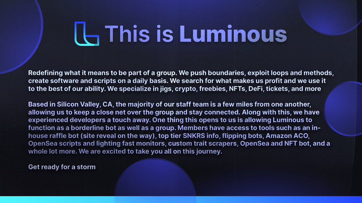 Luminous tweet media