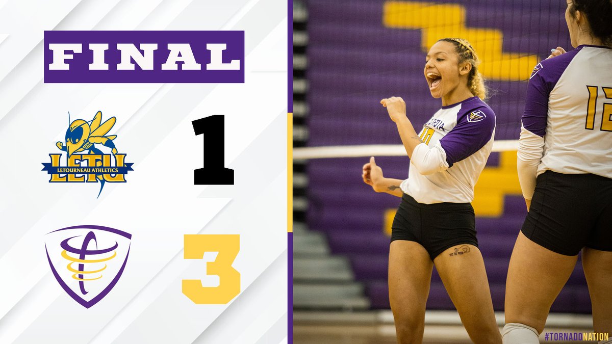 FINAL | LETU 1, CTX 3

COUNT EM: 1⃣2⃣3⃣4⃣5⃣

Five wins in a row for the Tornados!

#TornadoNation