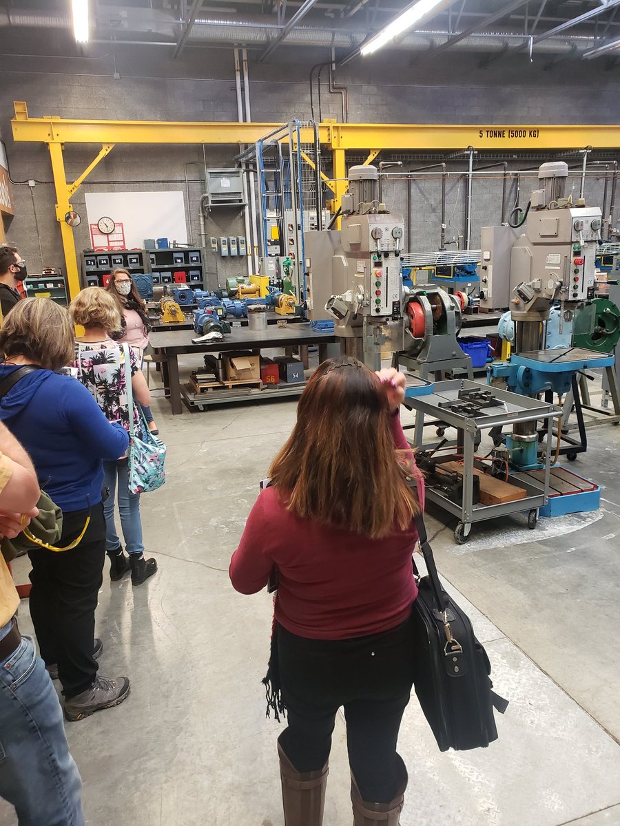 CareerEdSD57's tweet photo. A great morning tour of @CNCTrades with #SD57 teachers/staff. Thank you #myctc Katrina for the awesome tour & great info! Working together to support student career-life pathways in trades. @SD57PG @sd57stac @SD57_CI @ita_youth @CESBC_CA https://t.co/vMgWAu3RTO