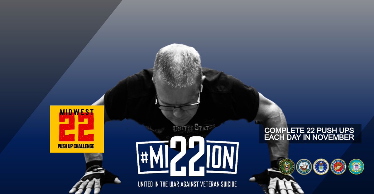 christian1966's tweet image. I'm taking on the Midwest 22 Push-Ups Challenge for Mission 22! Please support me as I raise funds by taking on 22 push-ups to help Mission 22 achieve their amazing mission. Every donation, big or small, counts. Cheer me on in making a difference! facebook.com/donate/5674031…