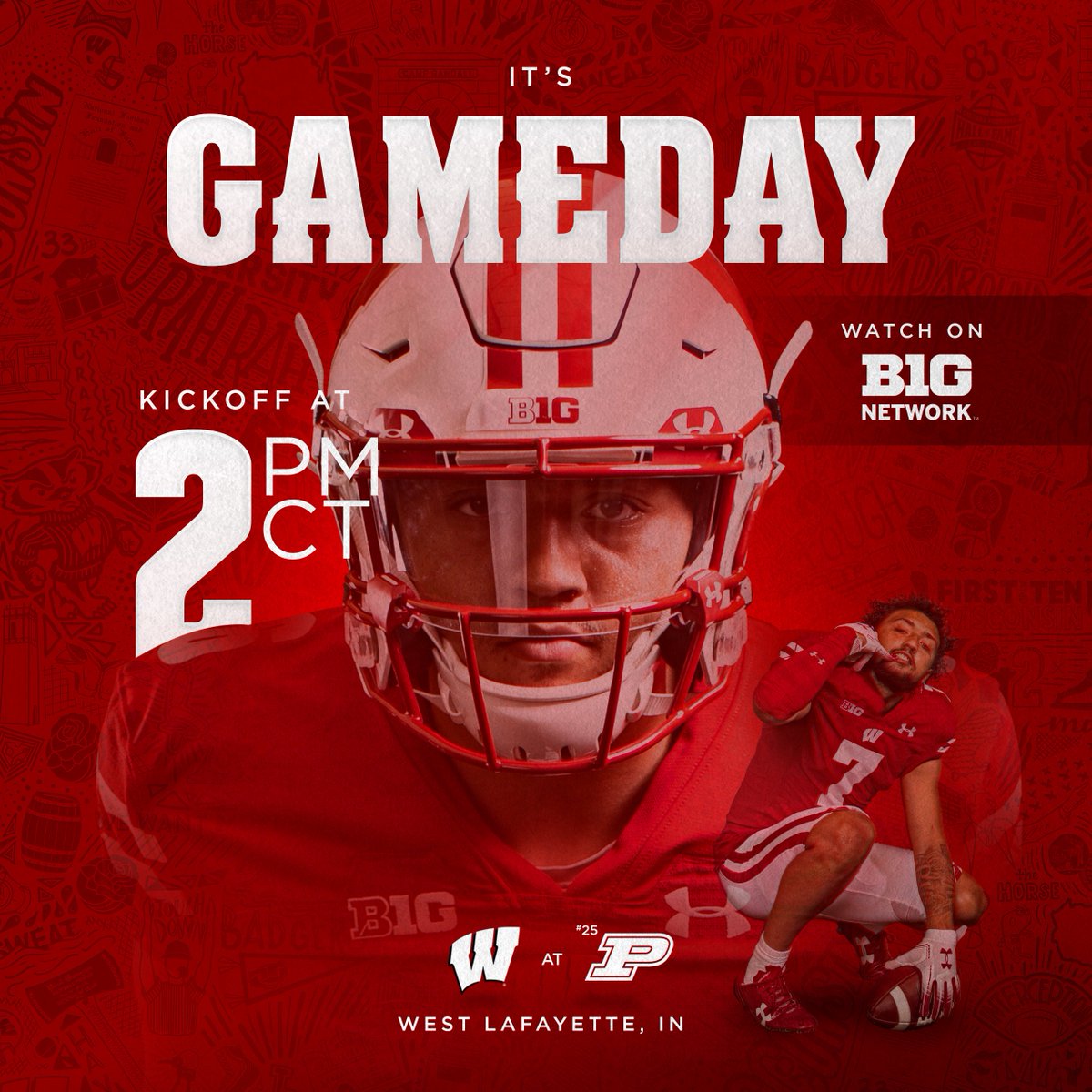 Wisconsin Football tweet media