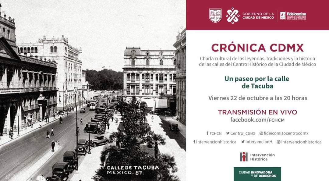 En este preciso momento comienza el recorrido virtual por la histórica #CalledeTacuba 

Facebook Live: 
facebook.com/intervencionhi…