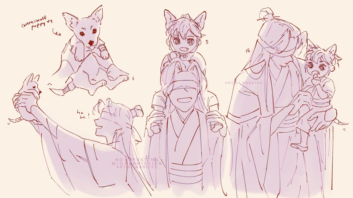 bbeiex's tweet photo. xxc picking up werewolf xy on a full moon thinking he's just a regular little puppy........... hehehehe #XueXiaoMonsters 🐺 (1/?)

#xuexiao #xueyang #xiaoxingchen #薛晓 #薛洋 #晓星尘 https://t.co/XmMsw56JPF