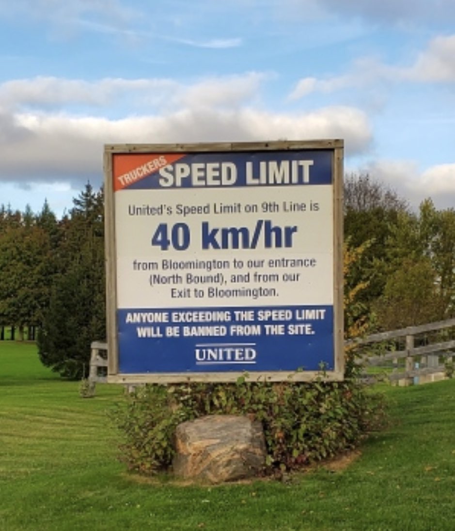 SoilsLtd's tweet photo. Essential policies apply to all aspects of our day-to-day operation. Our speed policy was implemented prior to our doors opening &amp; will always be a pivotal step to ensure safety is paramount. Policies are communicated to all truckers via, e-blasts, social media  &amp; handouts. https://t.co/tFtMvtG1Us