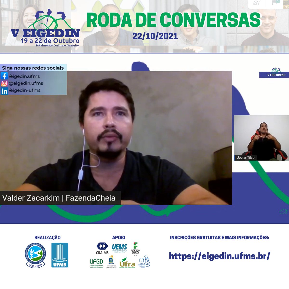eigedin's tweet photo. Encerramos o V EIGEDIN em grande estilo, com a tradicional Roda de Conversas com Empresários, que tratou, sobre diferentes perspectivas, dos relacionamentos com os diversos stakeholders das organizações. Além disso, tivemos a Premiação dos Melhores Artigos do Evento. #eigedin https://t.co/soR0bUYF90