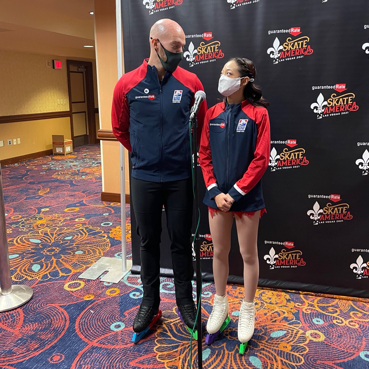 goldenskate's tweet photo. In their Grand Prix debut at #SkateAmerica , #ChelseaLiu and #DannyO’Shea say their lifting is one of their best qualities highlighting their Taylor Swift short program https://t.co/JhL4siqZzu