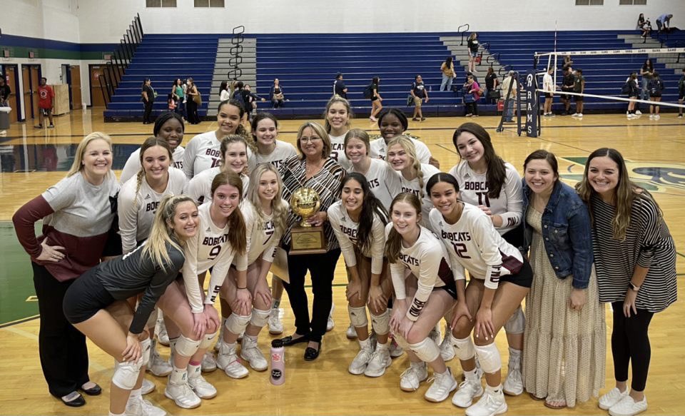 torrescyfair's tweet photo. Cy Fair Bobcats are District Champs! #bfnd 🏆🏐🐾@BFNDAthletics @cyfairVBall https://t.co/V0tGLs2NnS