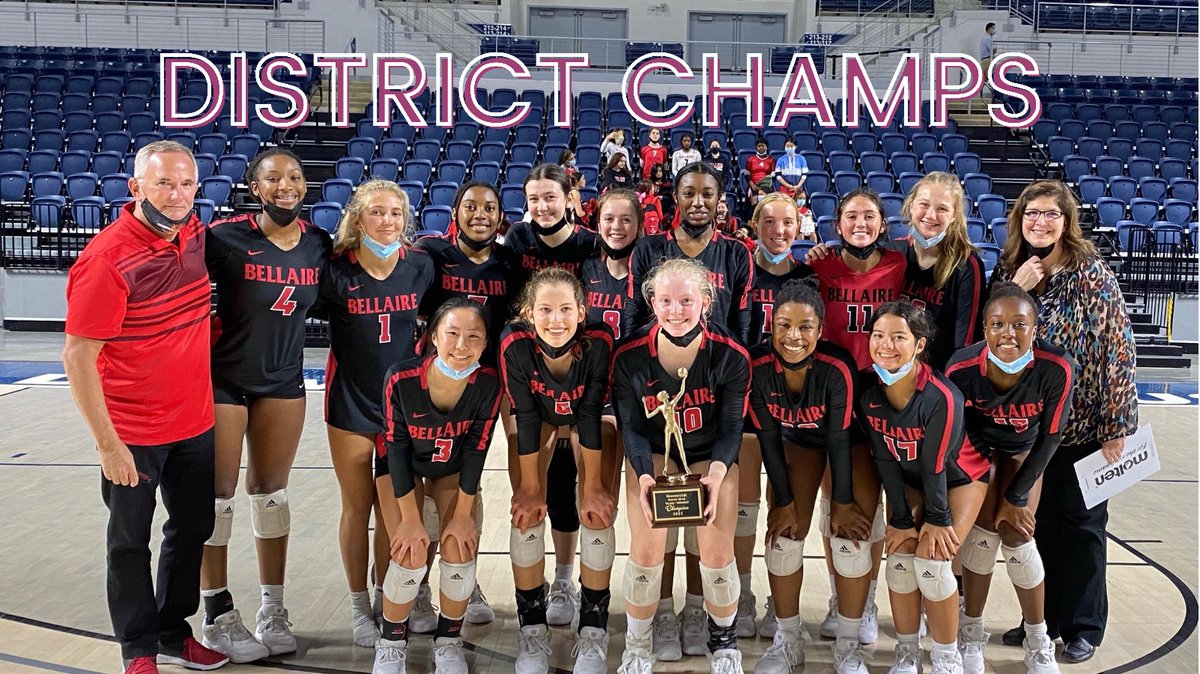 BellaireHigh's tweet photo. Our Lady Cardinals are District Champions! #Undefeated #CardinalProud https://t.co/WfVBrBCQRo