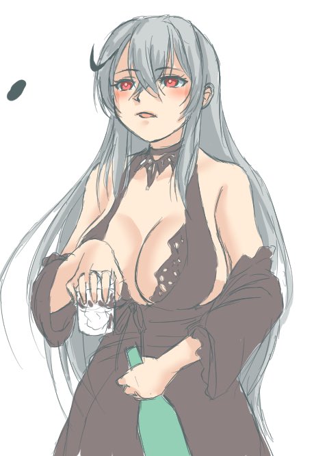 ガングートおっぱいでかいし素材はいいのだが残念な美人枠。だがそれがいい新しい着せ替えで美人化したが、個人的には今更感…もともと喋らなければ銀髪巨乳美女枠のはず……本当は結構なお年だよな… 