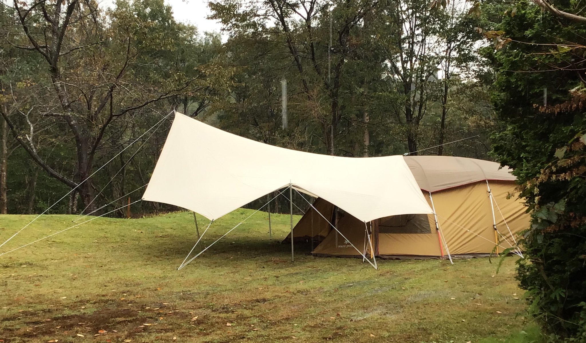 スノーピーク オクタ 焚き火タープ