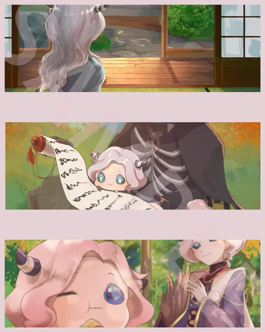 【イラスト本のサンプル公開🍂🍁】
ミニジョメインですが、他のキャラも数名登場します!(*ᴑ ̫ ゝᴑ) 
