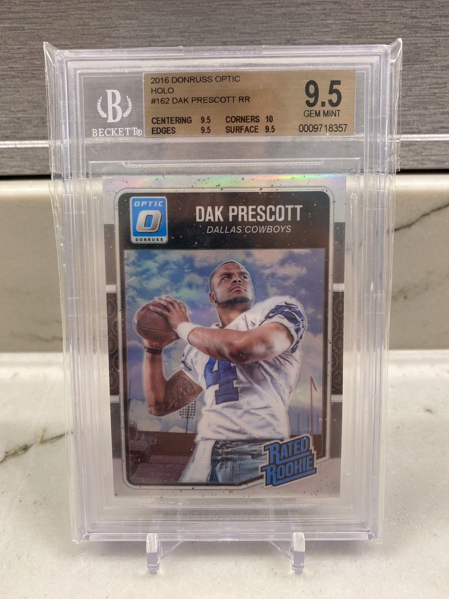 AtlRips's tweet image. FS/FT: 2020 Dak Prescott Optic Holo BGS 9.5 True Gem Plus - $650 obo @sports_sell @Hobby_Connect @HobbyConnector @CardPurchaser #thehobby