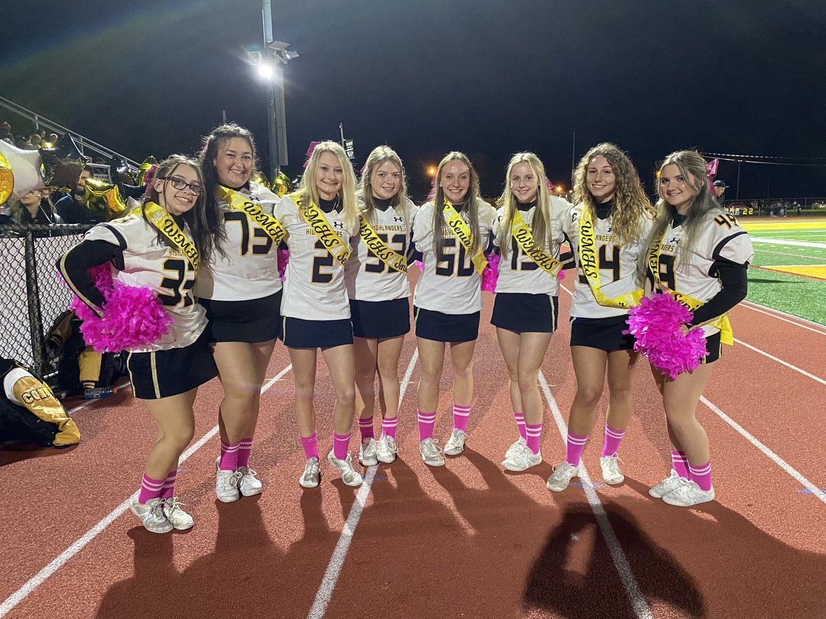 Shine bright on senior night! Senior Night 2022! 🖤🎀💛