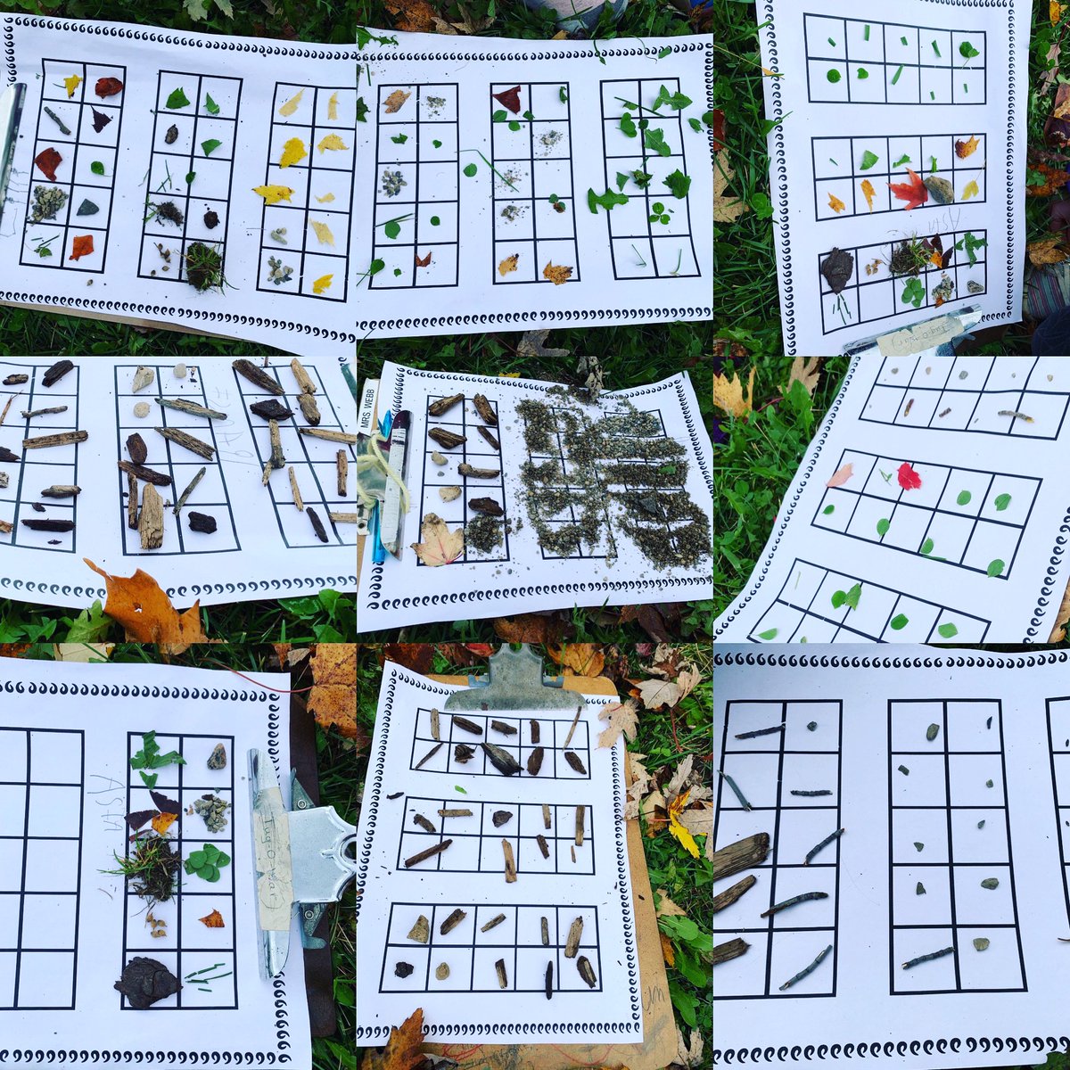 MrsWebbQueenE's tweet photo. We took Math outside today! @QWrdsb #gradeone https://t.co/gsfBgNyIX8