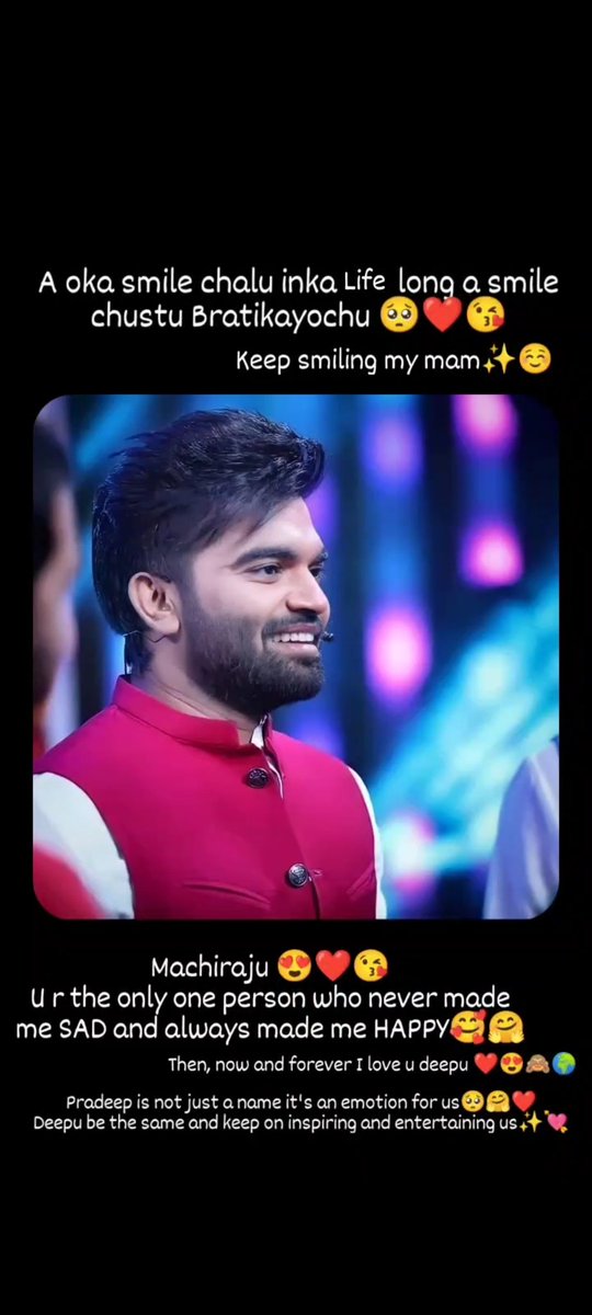 pradeep_chelli's tweet photo. @impradeepmachi ❤
#HBDPradeepMachiraju https://t.co/9eEO95OUK9