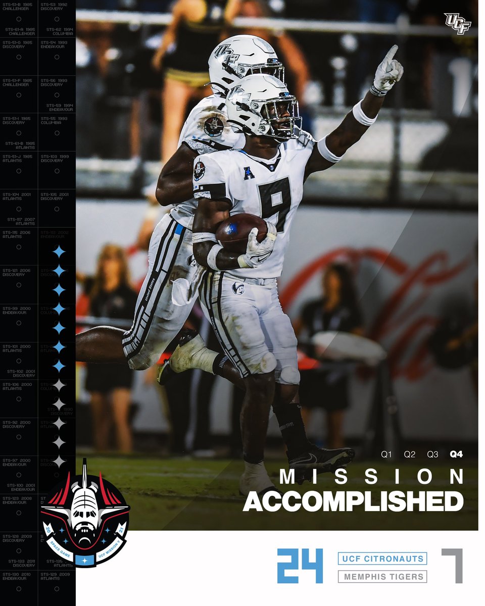 UCF_Football's tweet photo. โNAUTS WINโผ๏ธ๐ #SpaceU https://t.co/IUK418hwX4