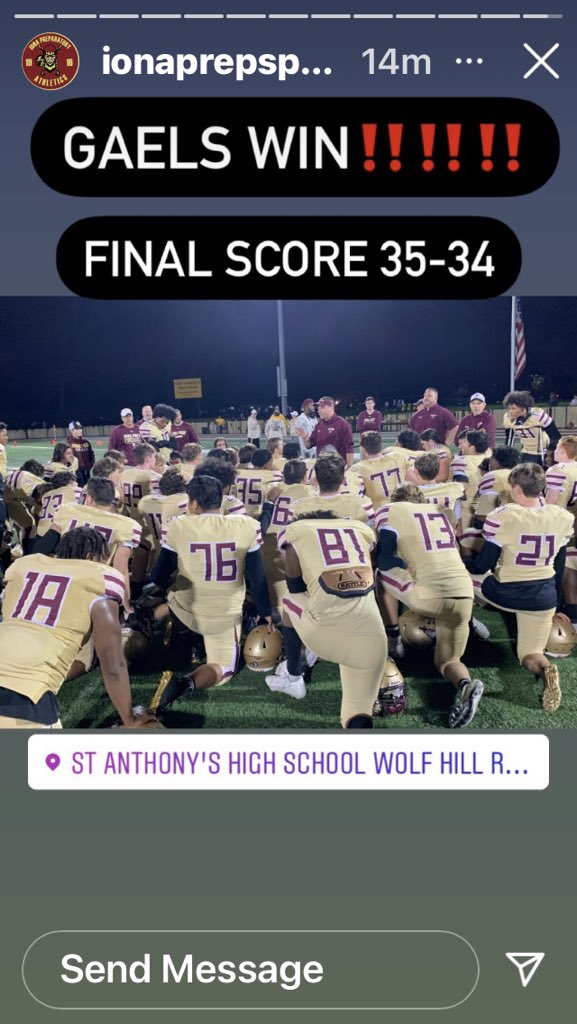 Amazing game!! <a href="/lohudsports/">lohud sports</a> <a href="/ionafootball/">Iona Prep Football</a>
