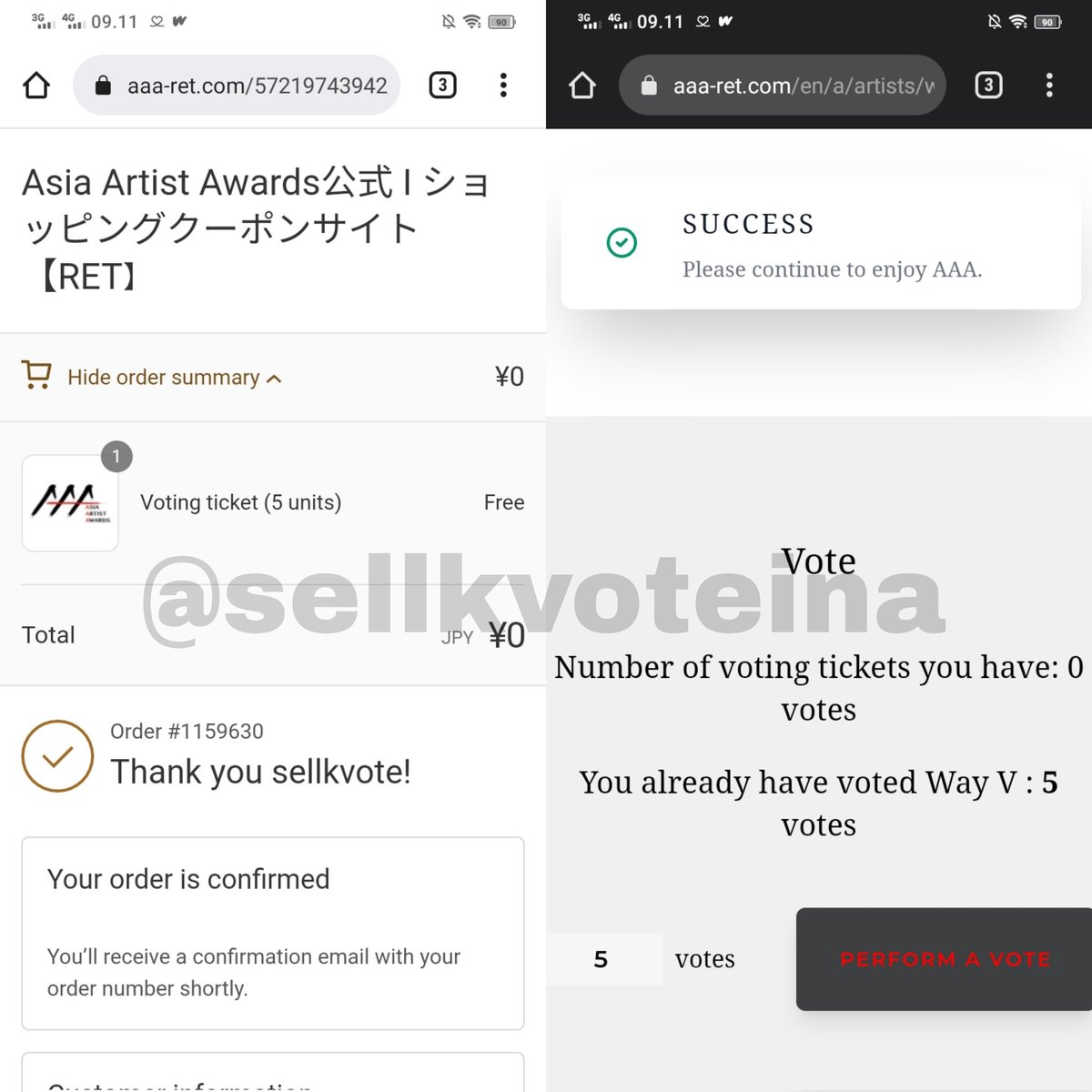 votingseller's tweet photo. Winner: @WayV_official 🥳

AAA VOTING TICKET FOR #WayV

15 tickets = 3 acc✅

#WayV https://t.co/R5zG8BQTyc