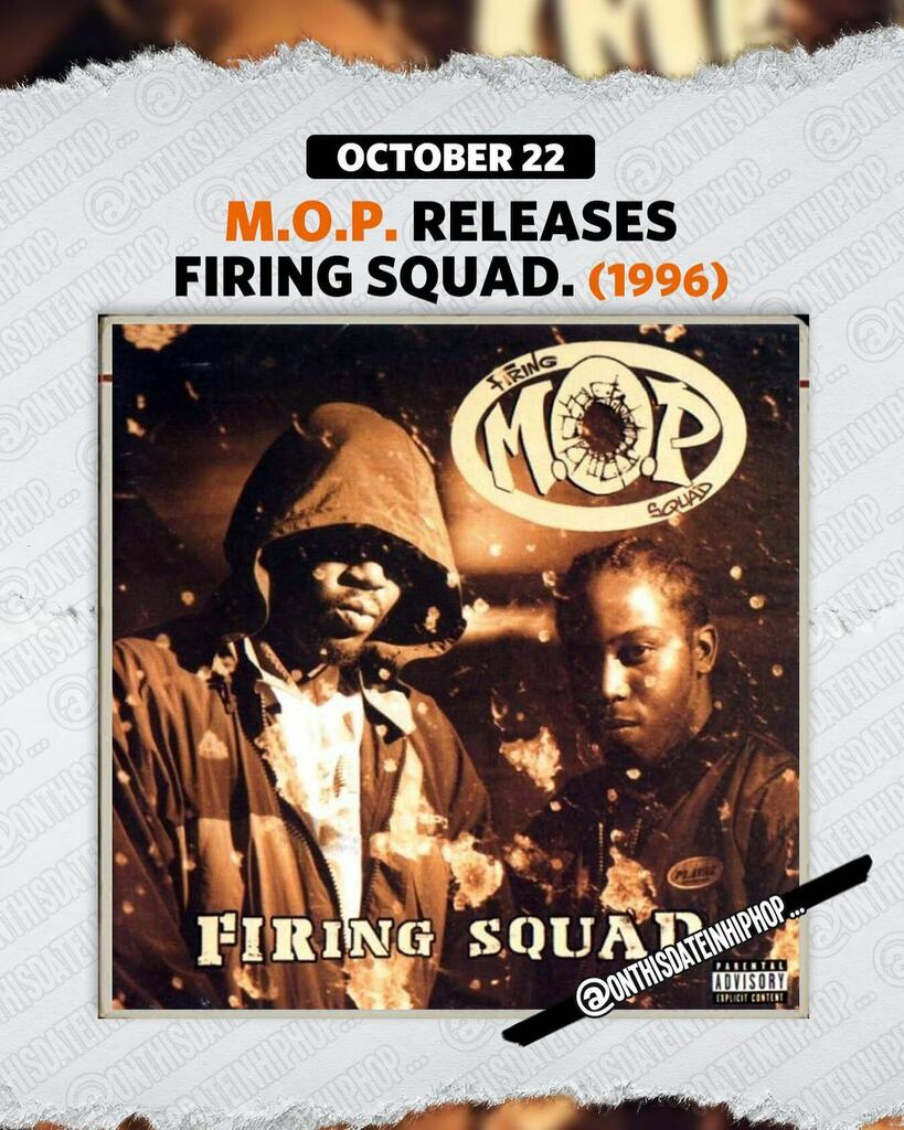 bleepthabastard's tweet photo. #OnThisDateInHipHop, #MOP released his 2nd solo album #FiringSquad on #RelativityRecords. #MOP’s album would peak at 94 on the #2pac 200. #NoTypo
Support @OnThisDateInHipHop with a like and/or comment.
Ask me anything...
Text: 323-685-4540
---
--
-
--… https://t.co/eZewYusWYh https://t.co/u6tGhocPPE