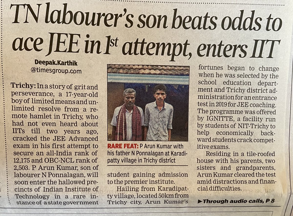 #IIT4govtschoolstudent #helparun4IITfee <a href="/iam_SJSuryah/">S J Suryah</a> <a href="/arya_offl/">Arya</a> <a href="/ActressJothika/">Jothika</a> <a href="/Suriya_offl/">Suriya Sivakumar</a> <a href="/Siva_Kartikeyan/">Sivakarthikeyan</a> <a href="/Tejasvi_Surya/">Tejasvi Surya</a> <a href="/Udhaystalin/">Udhay</a> <a href="/CMOTamilnadu/">CMOTamilNadu</a> <a href="/SonuSood/">sonu sood</a> <a href="/anandmahindra/">anand mahindra</a> arun IIT-AI-rank -12,175, OBC Rank-2,503…give life to this bright engineer mob number-96988446253