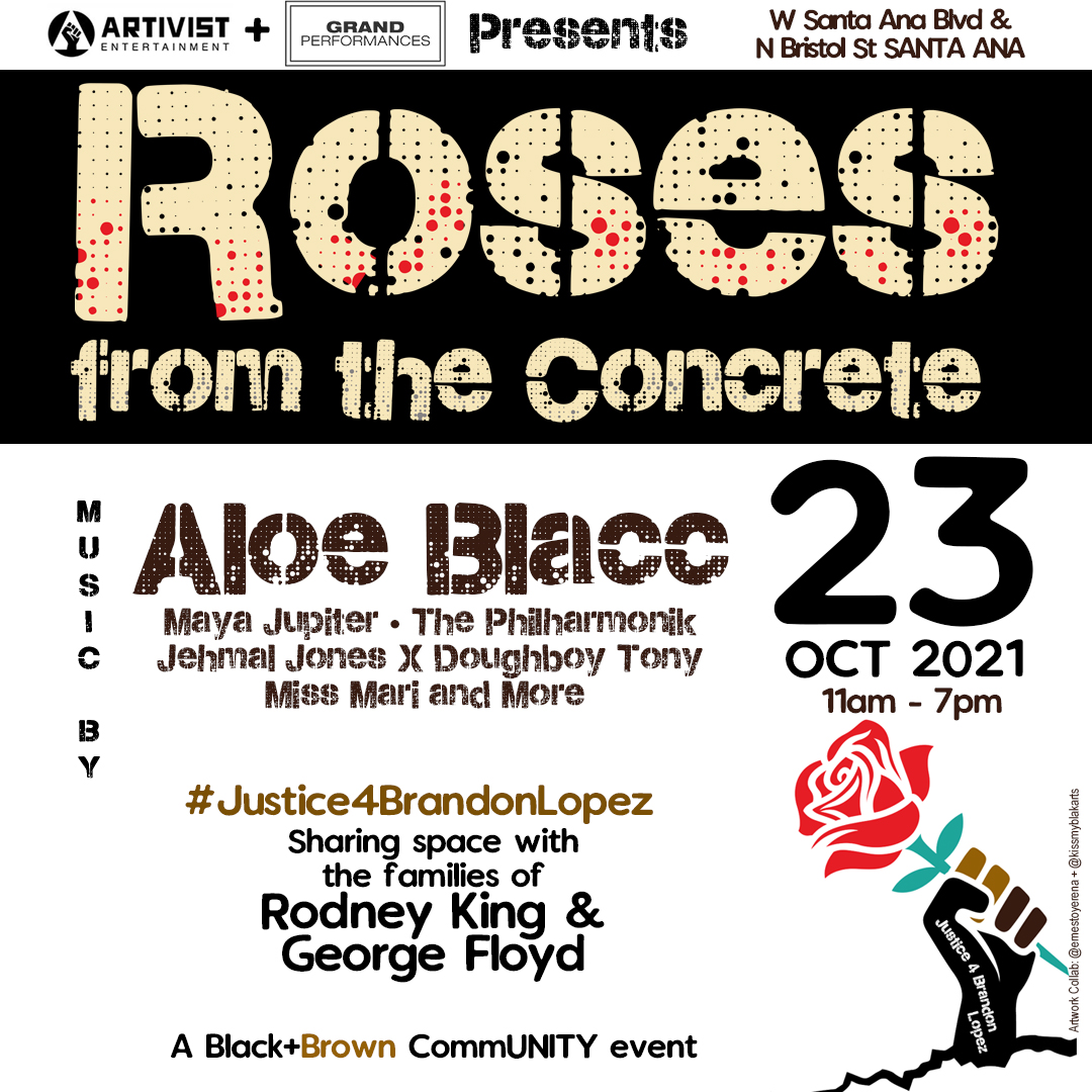 ArtivistEnt's tweet photo. Please join us this tomorrow, Sat. 10/23 in Santa Ana for an important community event - Roses from the Concrete #JusticeforBrandonLopez
#BrandonLopez https://t.co/GXl3ukMjjB