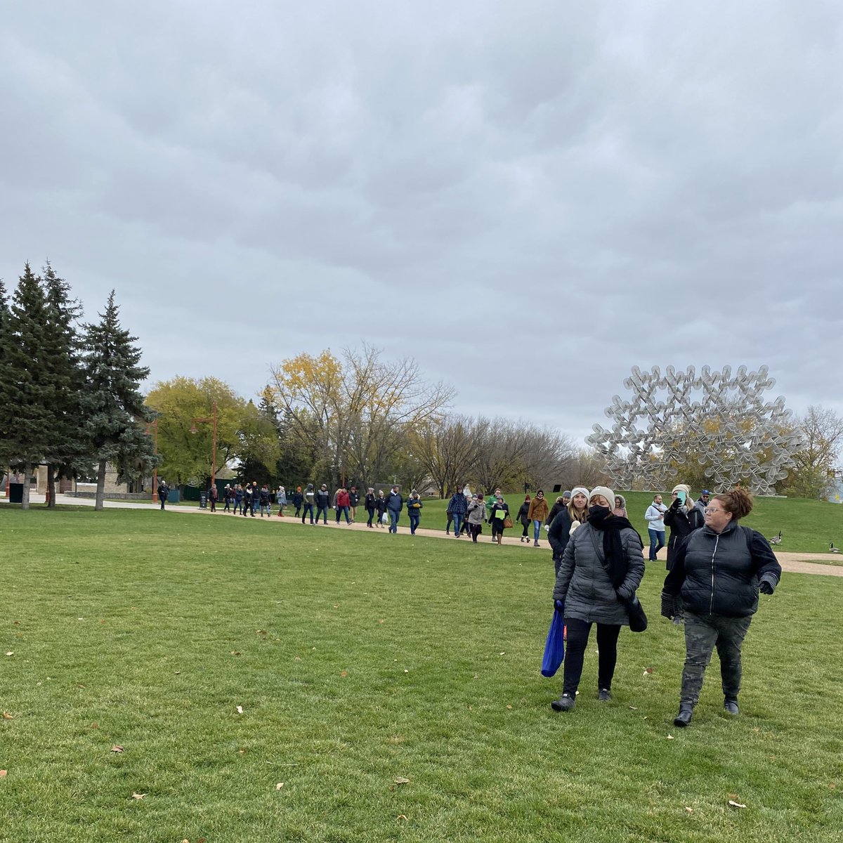 katya_ferguson's tweet photo. Thank you to everyone that walked with me and participated in my session on Walking Land Acknowledgements at the Forks today! #MTSPDday #CAYCMB❤️ Uncovering the #curriculum that lives all around us…. https://t.co/xbILK4KUff