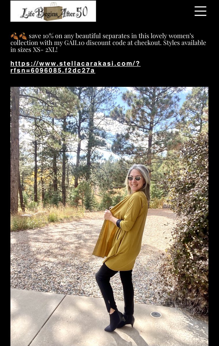 New blog post up!
lifebeginsafter50.shop/blog #fallfashion