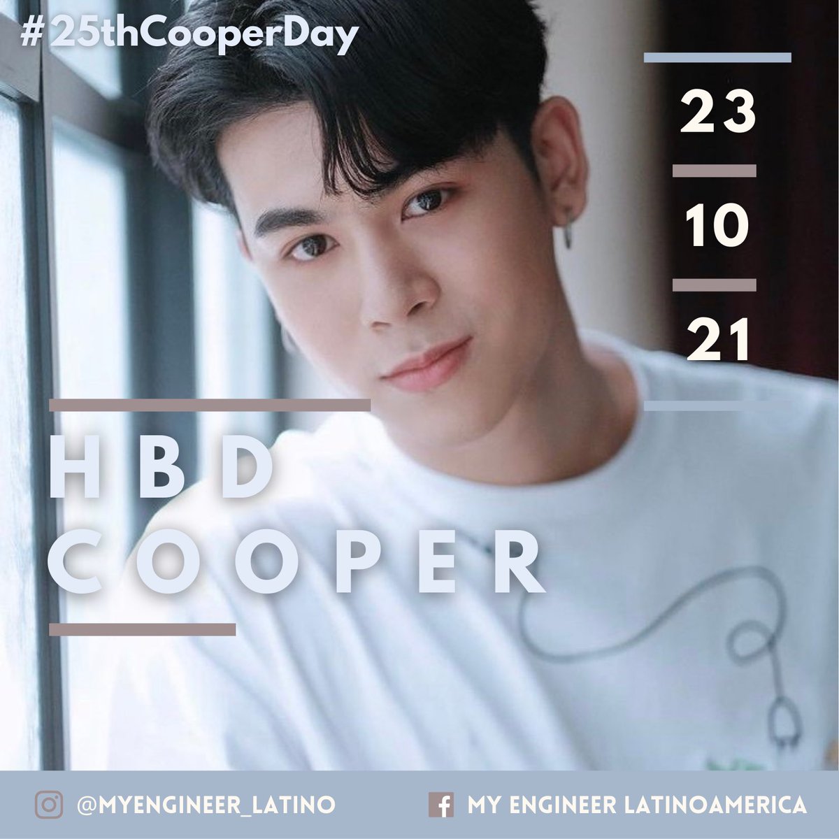 myengineer_lat's tweet photo. Feliz cumpleaños a nuestro bello Cooper 🎊❤️
We love you 😍 

#25thCooperDay 
#cooper_patpasit @cooper_patpasit https://t.co/GI2GvGIDEL