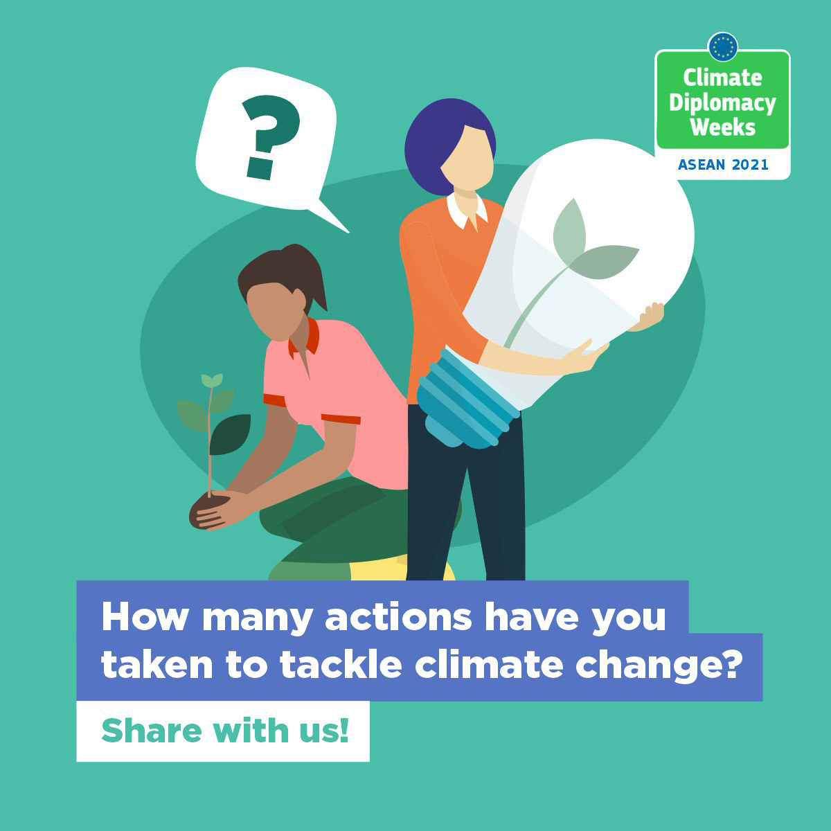 EUinASEAN's tweet photo. Our new #EUBarometer survey shows that an overwhelming majority of EU citizens 🇪🇺 sees climate change as a very serious problem and is calling for stronger action.

So, how many actions have you taken to address climate change? Share them with us!

🔗https://t.co/vflrqitIQ6 https://t.co/0xZrwde415