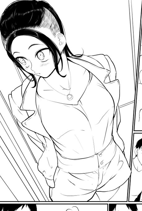 作業中。次の原稿のキャラデザ。かわいい。 