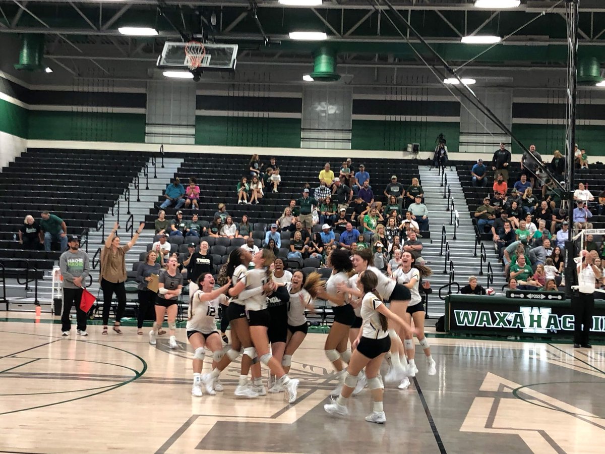 WHAT AN AMAZING GAME! Varsity battles back after losing the first two sets to a tough Waxahachie Team, the Tigers win THREE STRAIGHT SETS to WIN the match in five! So proud of these girls for being #ALLIN and leaving it ALL on the court!