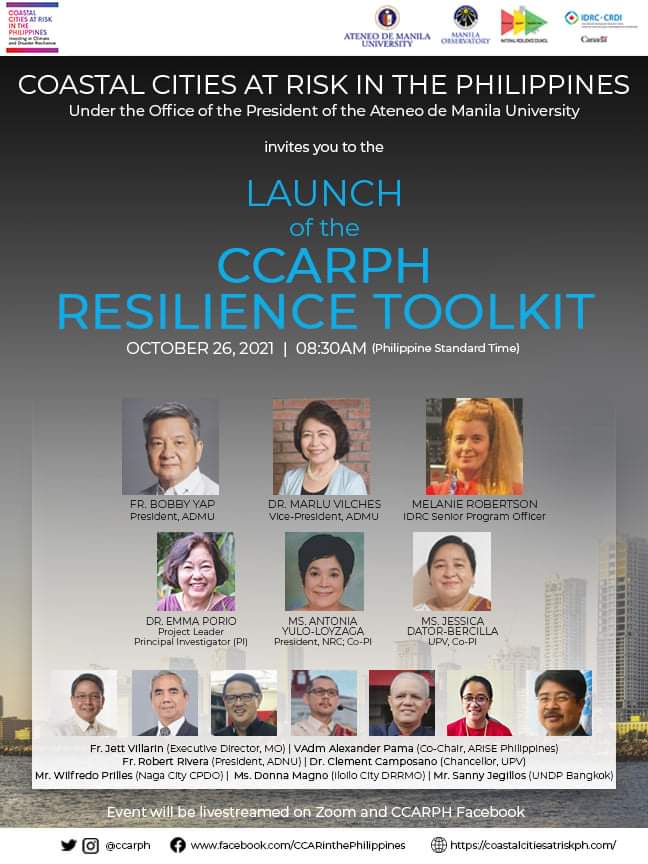 ccarPH's tweet photo. Join us next week as we launch the CCARPH Resilience Toolkit!

Link to the live event on Facebook will be provided on the day of the launch. https://t.co/2Jxvr3xvS9