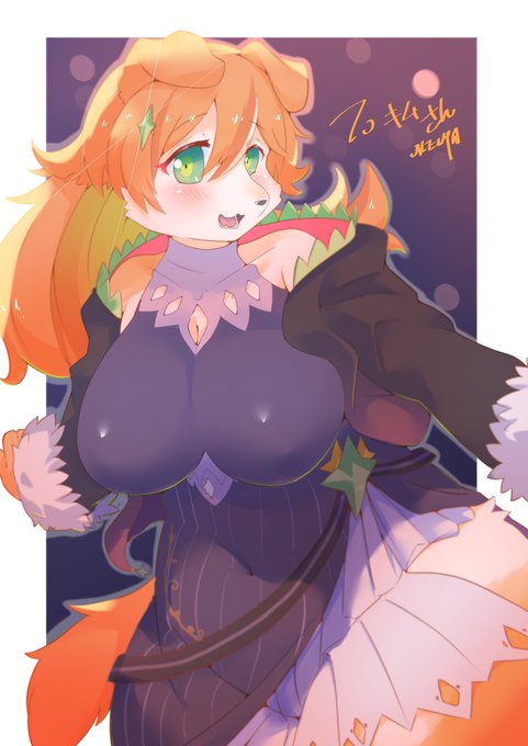 skebにてイヌちゃんを描かせていただきました!ー
自分なりにハロウィンっぽい衣装を考えてみました、楽しかったです。
ありがとうございました〜 