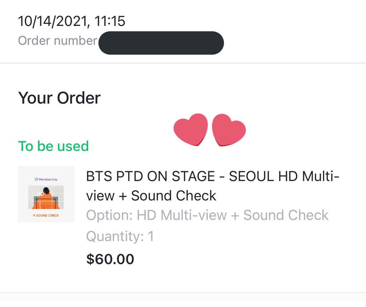 bts ptd permission to dance on stage online concert half giveaway ga (?)
just want to share my ticket with someone

- HD multi view + sound check
- just rt
- do not follow me (not applied to mutuals)
- have dms open

ends Oct 24, 2 PM (KST) !!