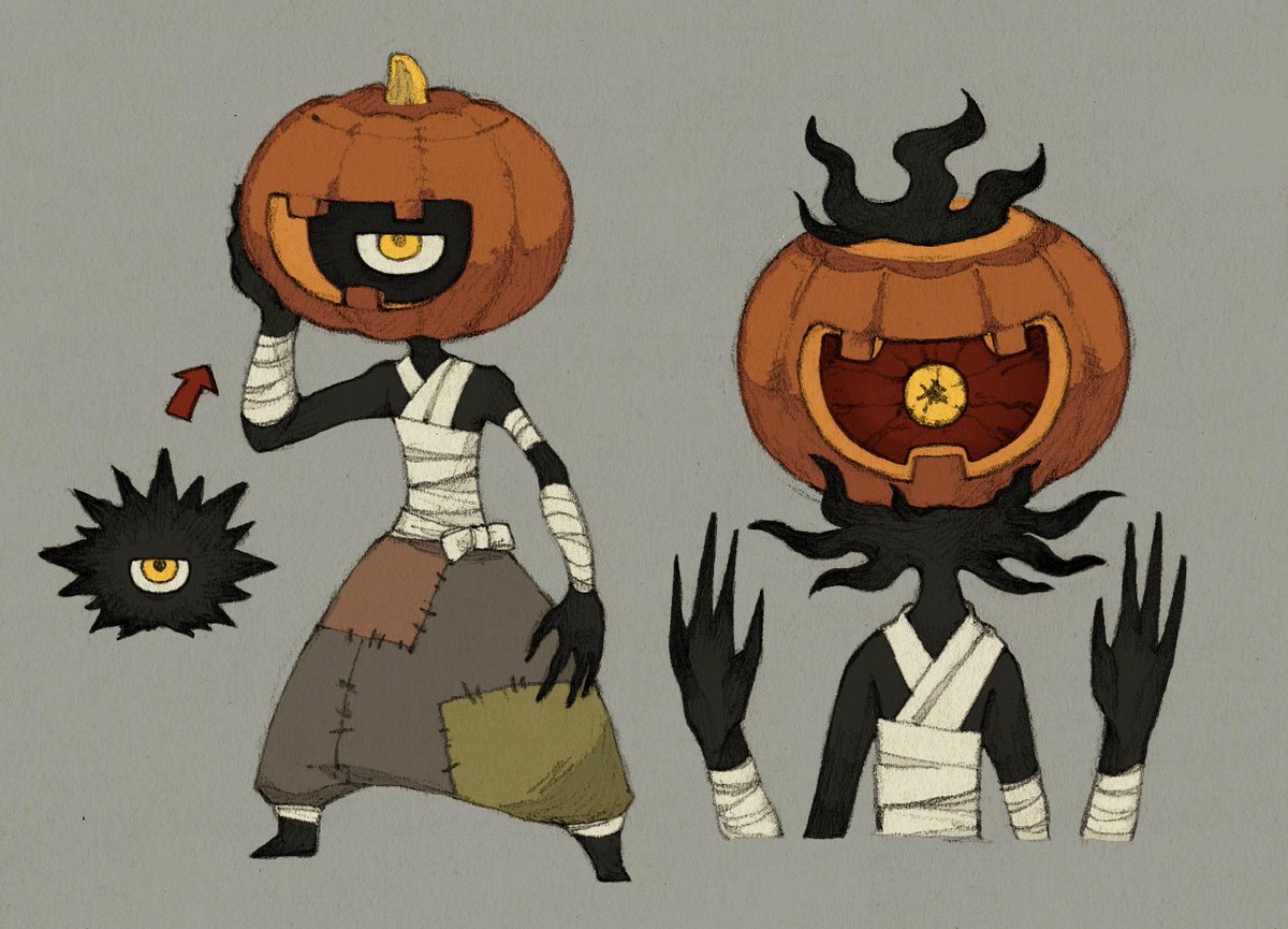 hat witch hat no humans blush grey background simple background pumpkin  illustration images