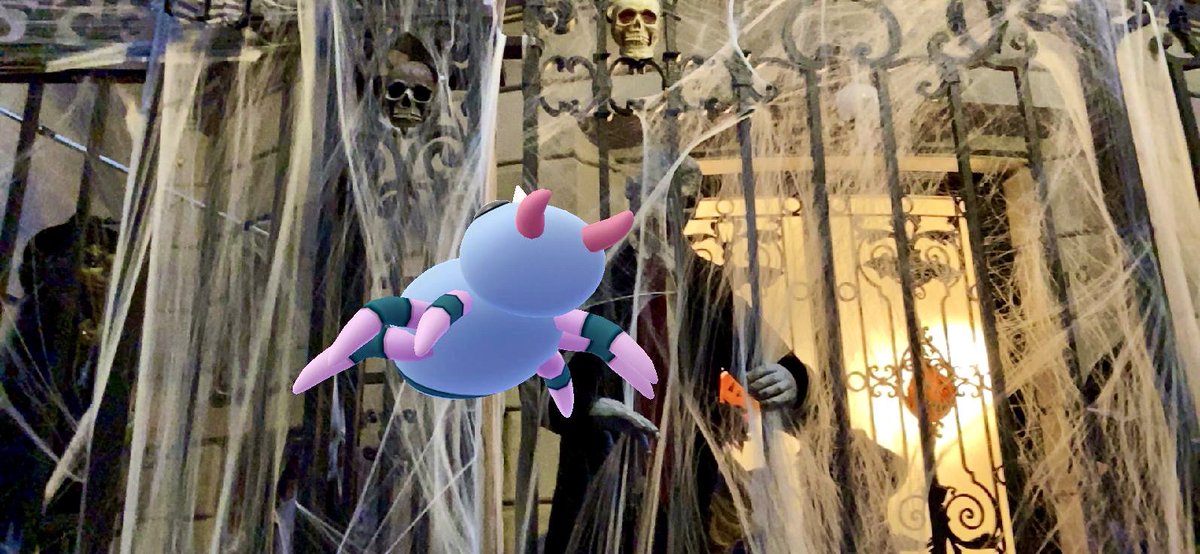 mypokediaries's tweet photo. 10.22.2021
#GOsnapshot
It’s the spooky season, part 1: Shiny Spinarak.
#ztdnews #shinyspinarak #ARofTheDay #ARPhotoADay #nianticlabs #celebration #PokemonGO5YearAnniversary #MeetYouOutThere #CatchYours #pokémongo #pokémongoapp #pokémon #nyc https://t.co/LwijNOSjGe