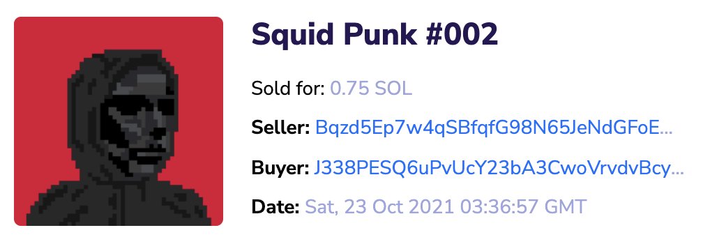 SquidPunkz's tweet photo. The #NFTCommunity truly is amazing - thank you all!!! The support has been absolutely unreal as a solo artist creating this collection🥰🥰🥰 #SquidGame #NFTs #NFTdrop #Solana #SolanaNFT #SolSea #SolSeaNFT https://t.co/1s5UPEVrj8
