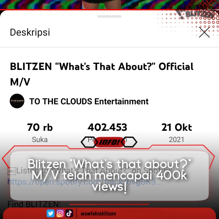 wowfaktablitzen's tweet photo. [ BLITZEN "WHAT'S THAT ABOUT?" M/V Has reached 1M views! 🤩👏 ]

[ OMG SO FASTT!! KEEP STREAMING ❤️  ]

🔗https://t.co/pJCihr1FZZ

#BLITZEN #MICHAELA #SAZURA  #YASHA https://t.co/XhdeVhTpxk https://t.co/TPFJvOjWhF https://t.co/HHE3A7iAnZ