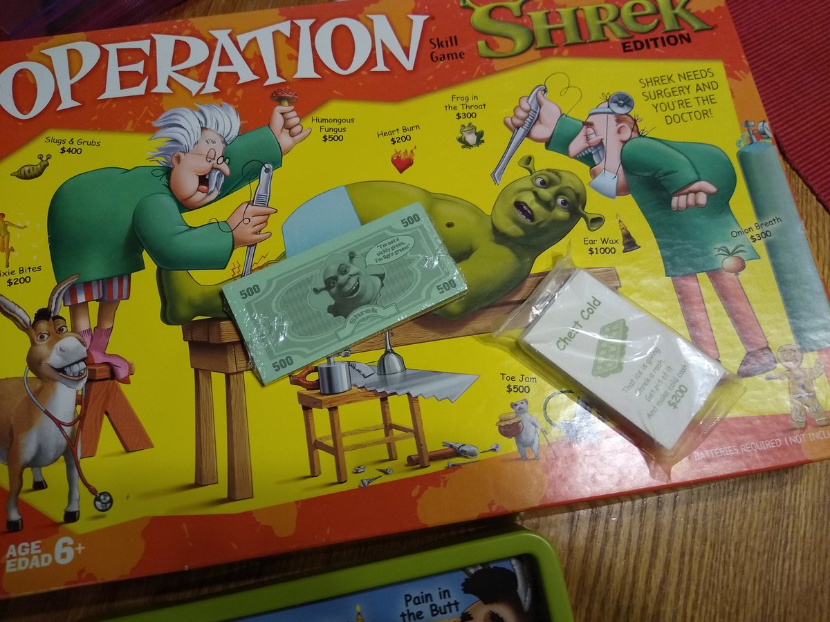 Brick_MoJo's tweet photo. Absolutely fucking losing it over this complete #Shrek Operation game.... 😂😂😂😂😂🔥🔥🔥🔥🔥

#FridayNightPartying
#ShrekCursed https://t.co/lpIIVLsaRN