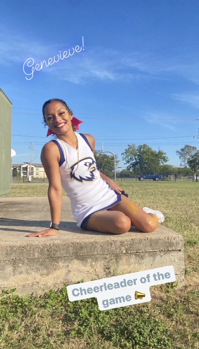 Cheerleader of the game is 💖Ms. Genevieve💖