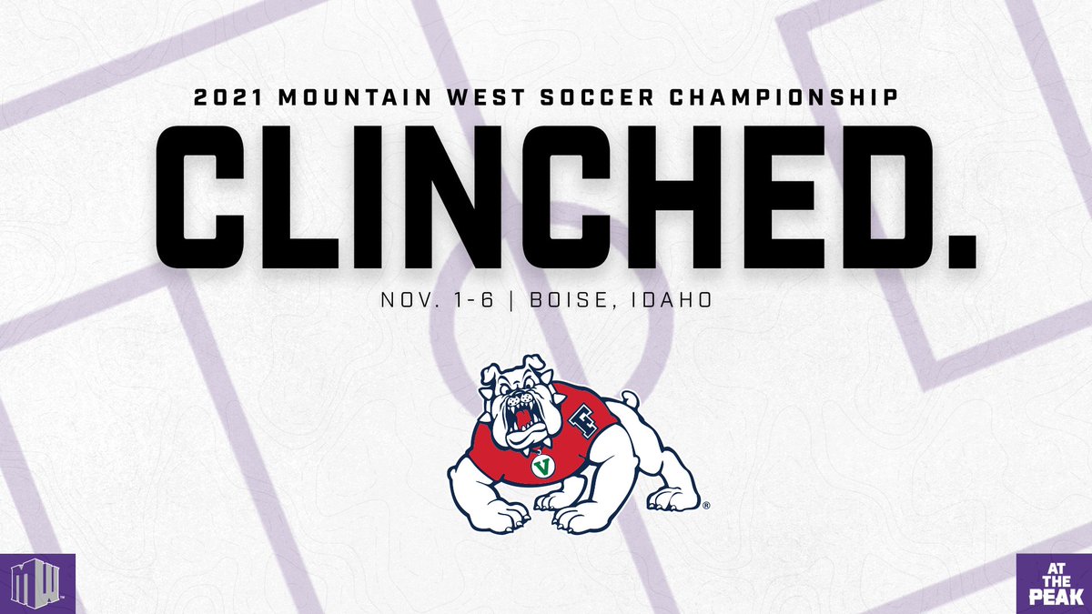 MountainWest's tweet photo. 𝗖𝗟𝗜𝗡𝗖𝗛𝗘𝗗. 🔒

Congratulations to @FresnoStateWSOC on clinching a spot in the 2021 #MWWSOC Championship. 🏆

#AtThePeak | #MakingHerMark | #PrideOfTheValley https://t.co/4JMKPhBqMy