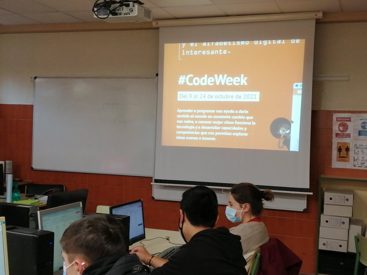 TovarTecno's tweet photo. Un año más en el @iestovar participamos en la #CodeWeek21 trabajando el pensamiento computacional y la programación con diferentes actividades, colaborando todas las profes del departamento desde 1ºESO hasta bachillerato 👏👏👏 🖥️📱
#SomosCodeEU #CodeIntef #CodeWeek https://t.co/wFI8IJTwr8
