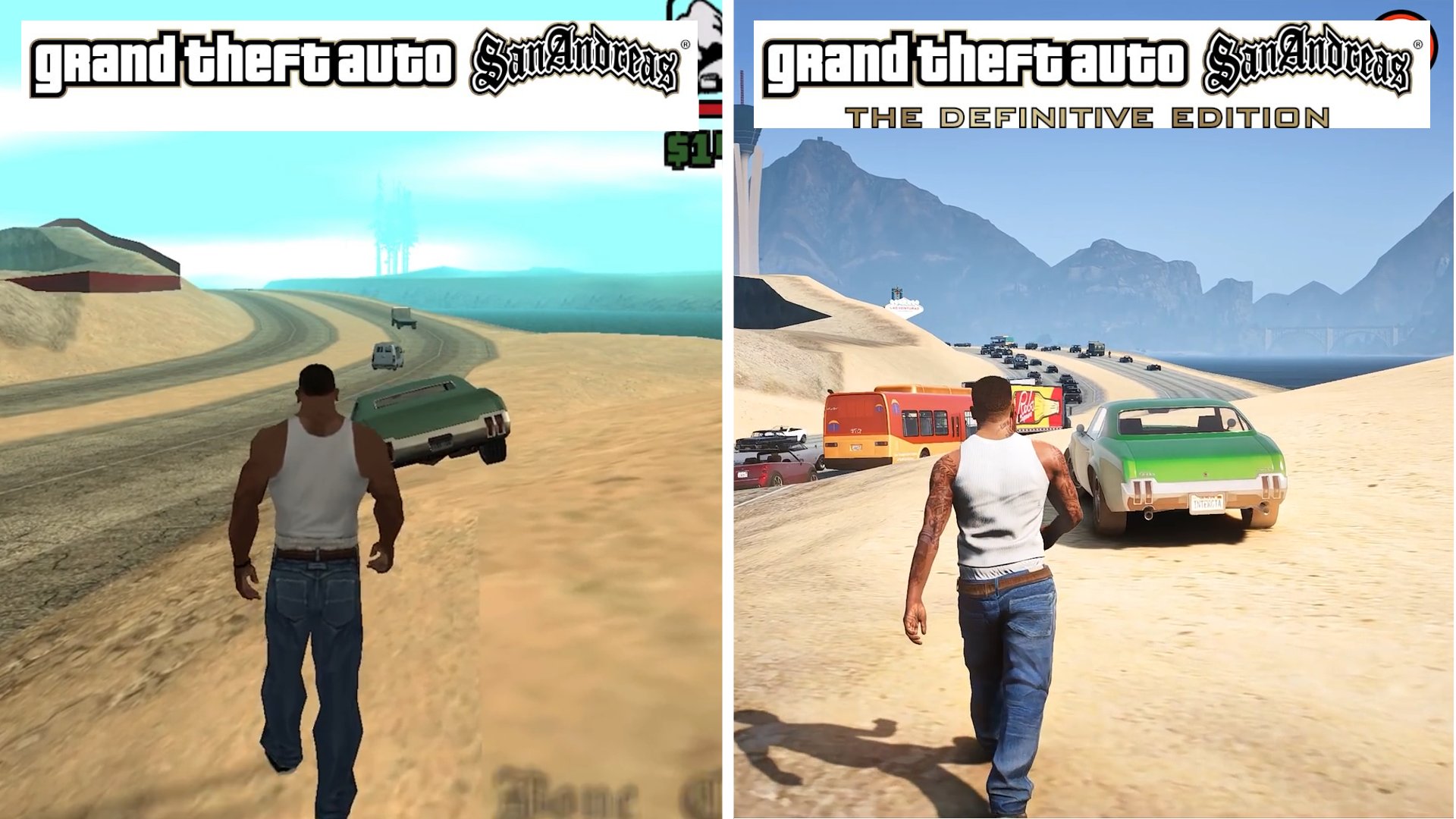 Grand Theft Auto: San Andreas – The Definitive Edition Comparison Video 