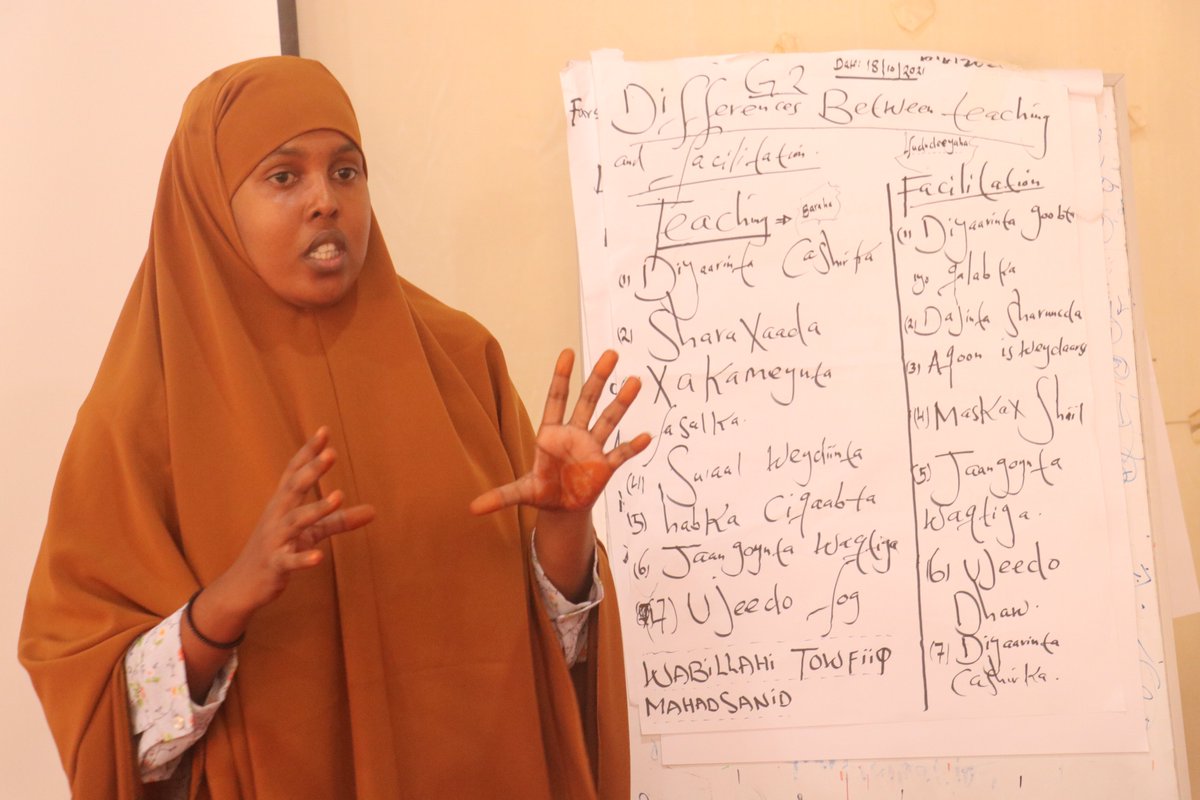 WomenSwso's tweet photo. SWSO Conducted three days of ToT training for Kismayo Action Forum Committee at SWSO-Peace hall. https://t.co/uO8SG232Wp