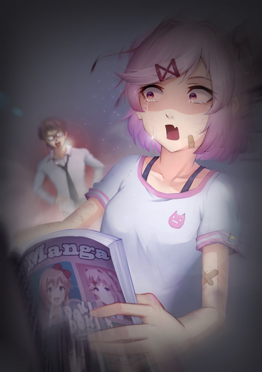 passerByLAU's tweet photo. Natsuki with mangaClosed book
and her dad...
#natsuki #夏树 #ナツキ #NatsukiDDLC
#DDLC #DDLCPlus #DokiDokiLiteratureClub
#DDLCfanart #ドキドキ文芸部 #心跳文学部 
#JustNatsuki #manga #abuse #dadsuki https://t.co/p5W9mIQhuI