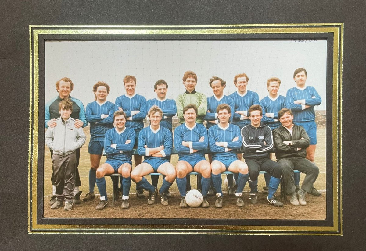 Cup Winning Casuals mid 80’s.  Paul Minton top right who sadly passed recently. RIP Sir