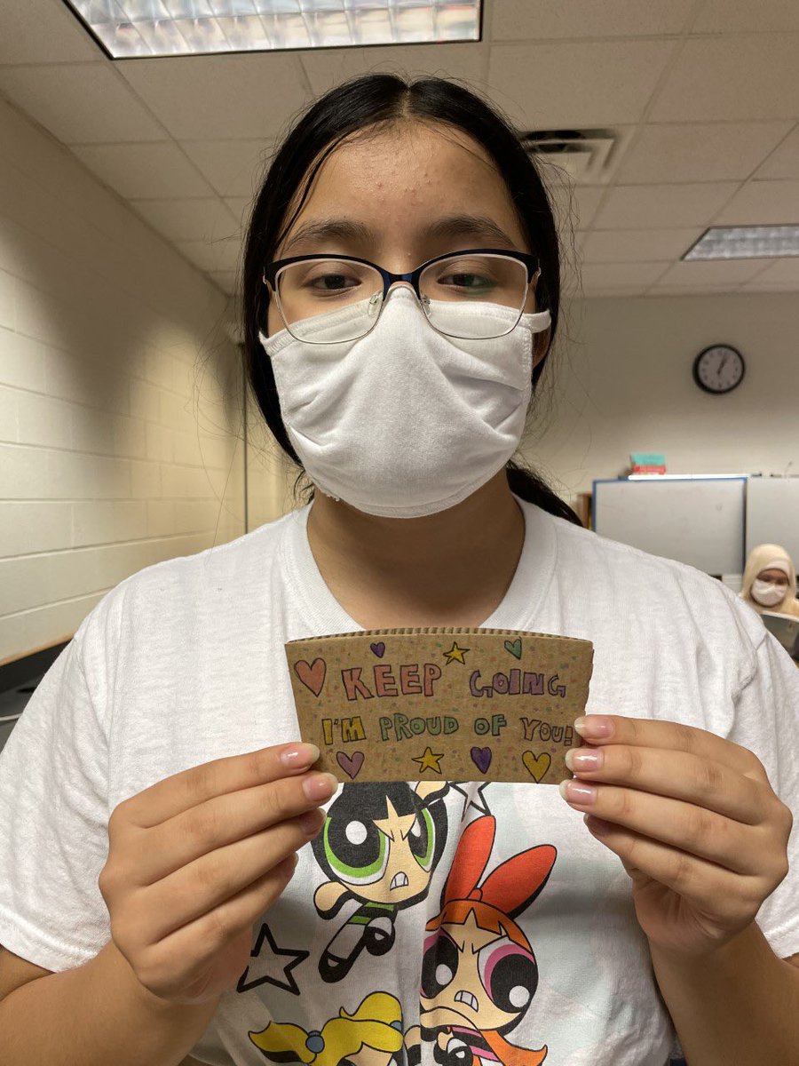 Our students have been decorating these sleeves to spread kindness in our community. If you go to Ridgetop and buy a drink, you will receive a coffee sleeve from an River Bend student! #BeKind